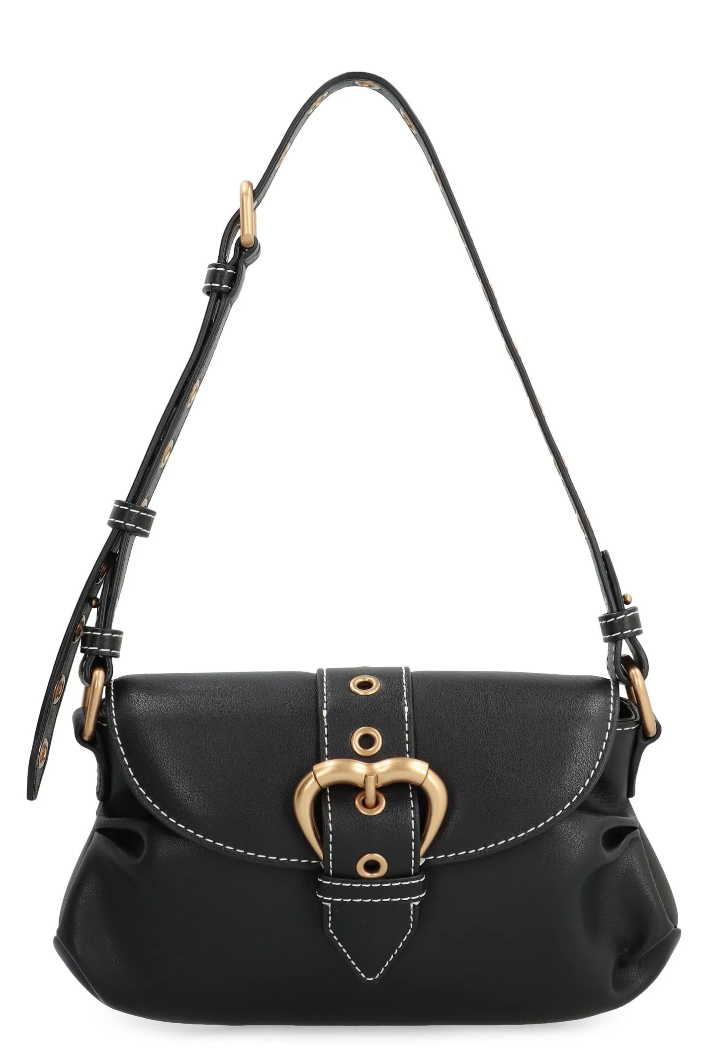 Pinko Jolene Piccola Leather Shoulder Bag