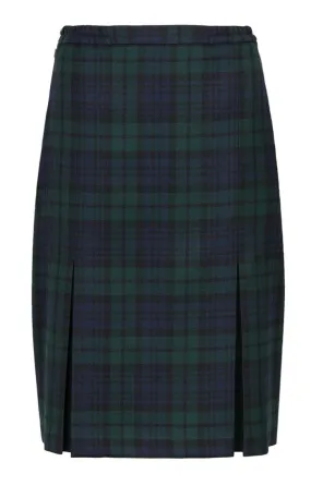 Plaid Invert Pleat Skirt