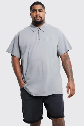 Plus Embossed Man Diamond Polo