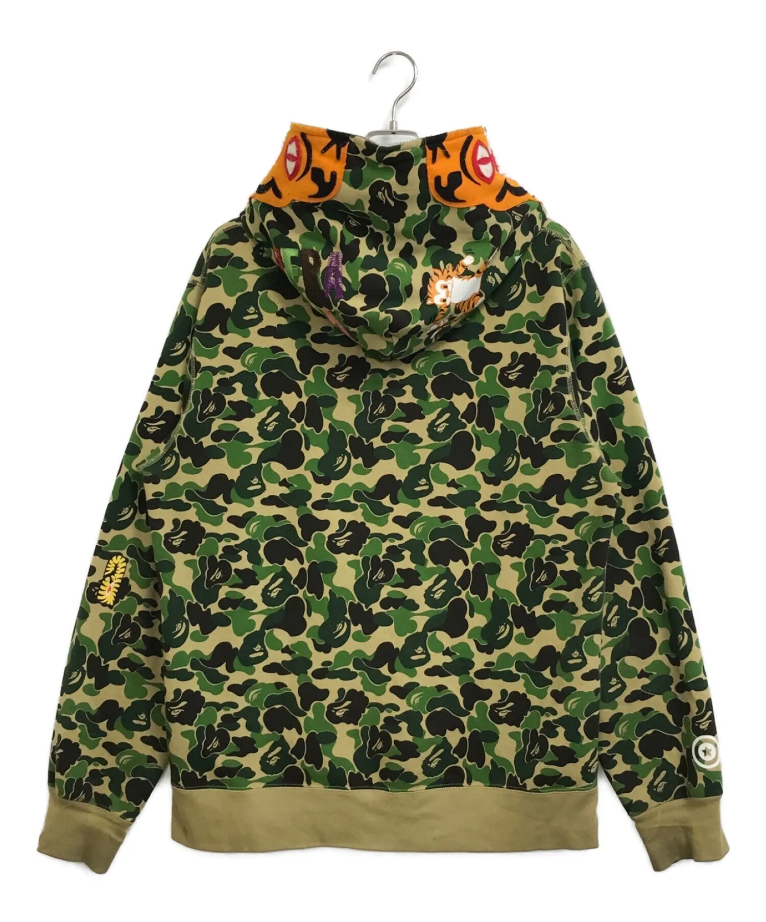 [Pre-owned] A BATHING APE ABC CAMO TIGER FULL ZIP HOODIE 001zpg301013x