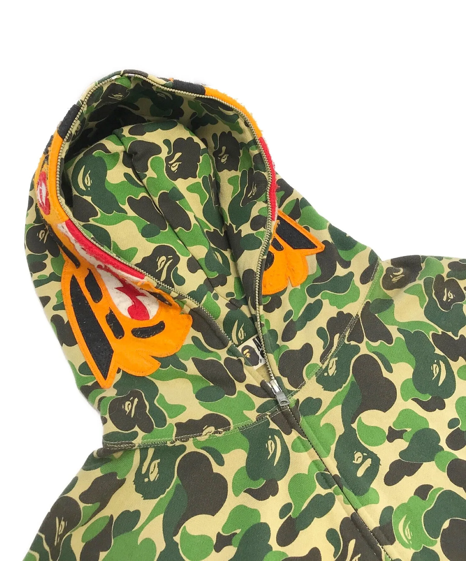 [Pre-owned] A BATHING APE ABC CAMO TIGER FULL ZIP HOODIE 001zpg301013x