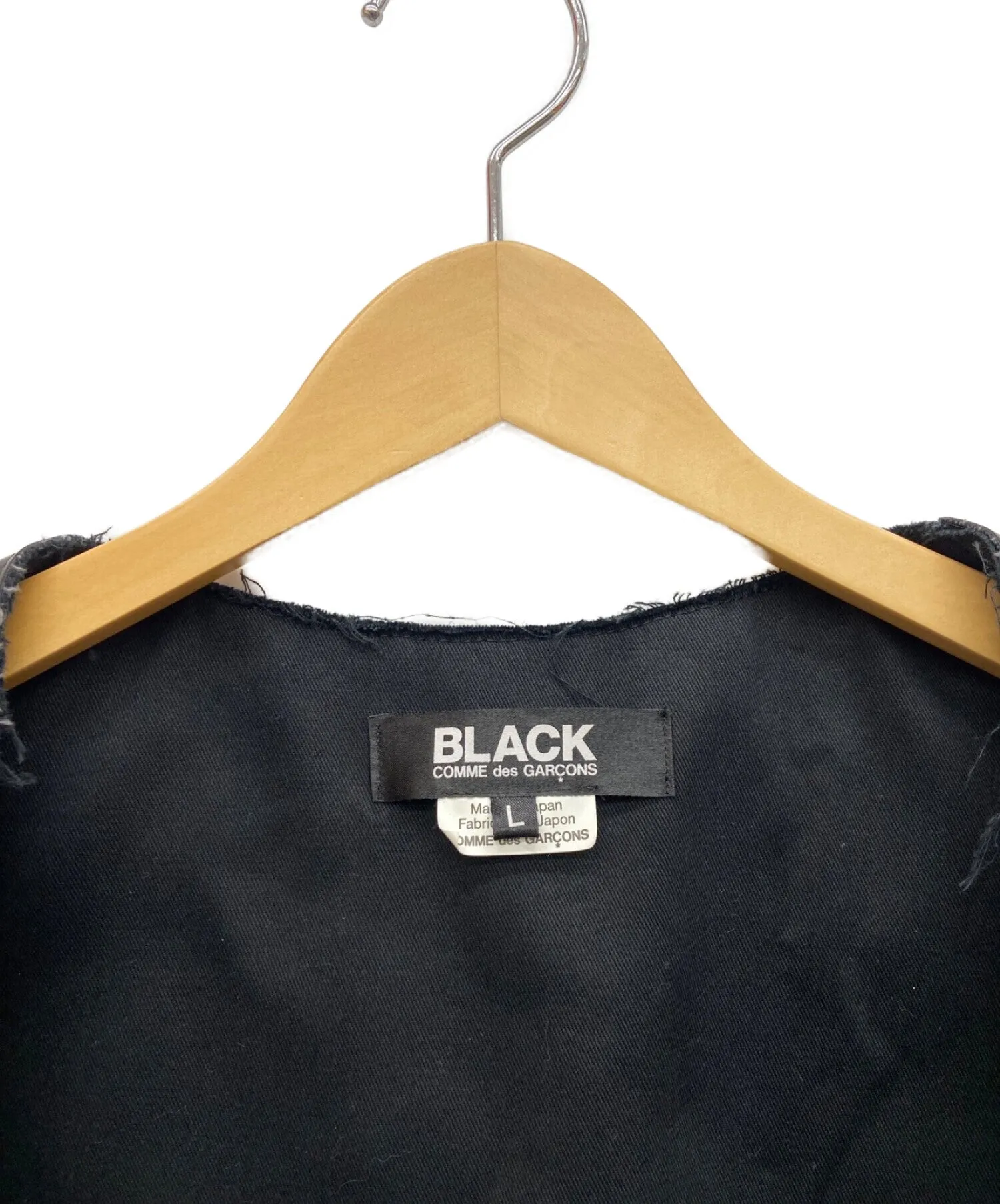 [Pre-owned] BLACK COMME des GARCONS leather vest 1D-V001