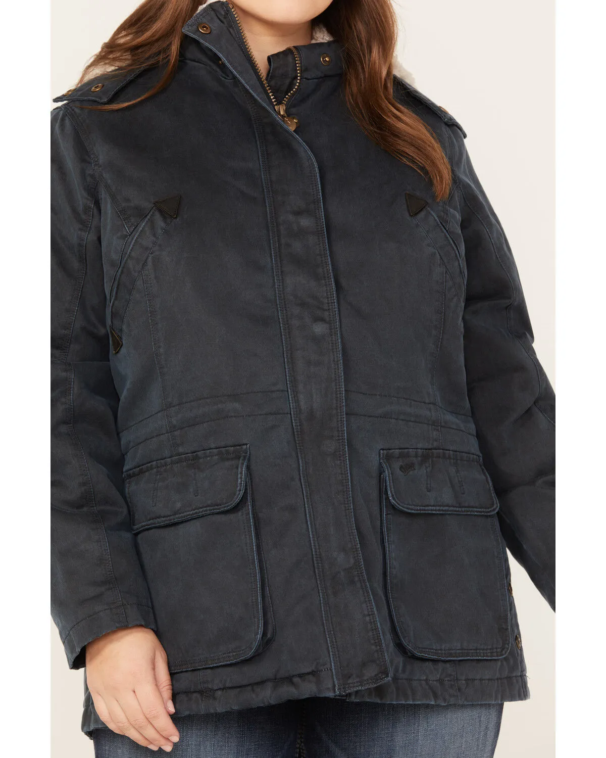 Product Name:  Outback Trading Co. Women's Woodbury Sherpa-Lined Hooded Jacket - Plus Size