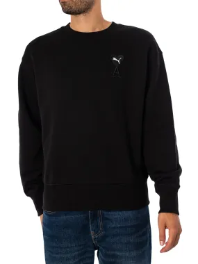 Puma AMI Crew Sweatshirt - Black