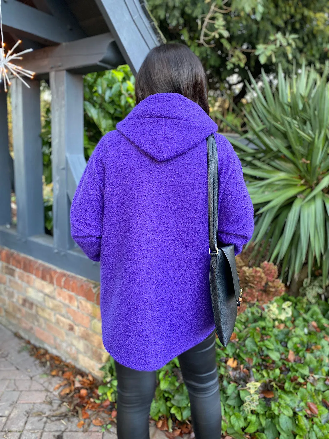 Purple Zip Hooded Jacket Norma