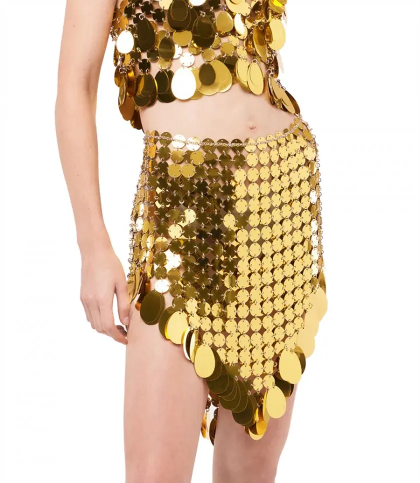 RABANNEGOLDEN SPARKLE ASSEMBLY SKIRT