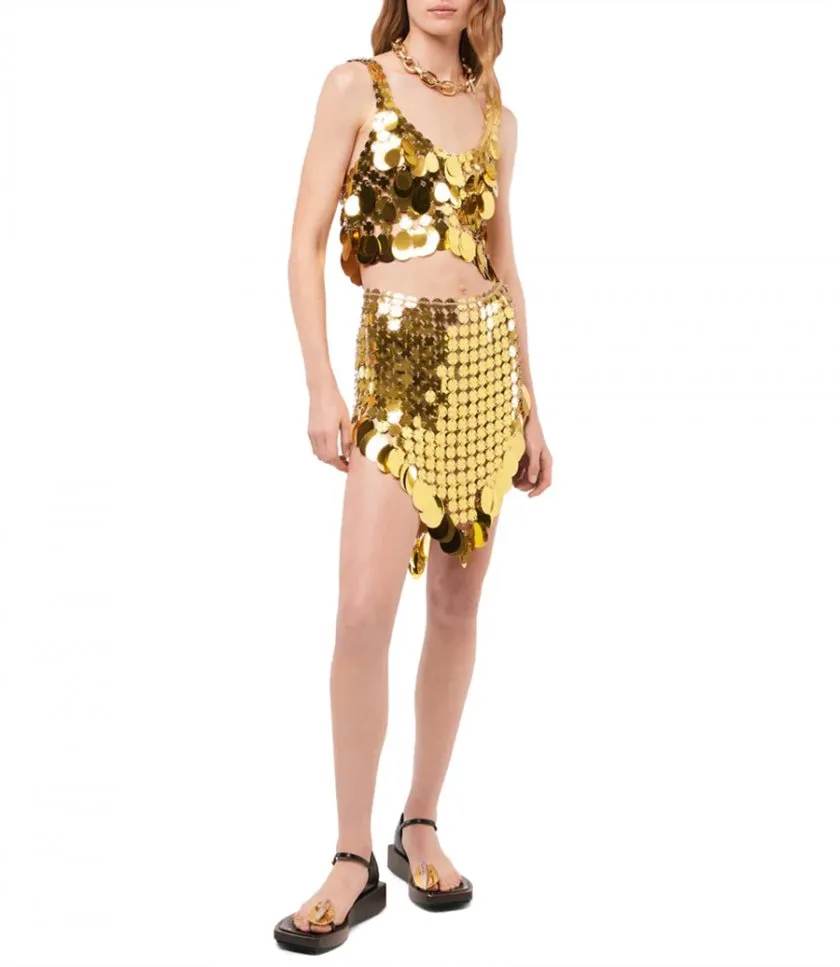 RABANNEGOLDEN SPARKLE ASSEMBLY SKIRT