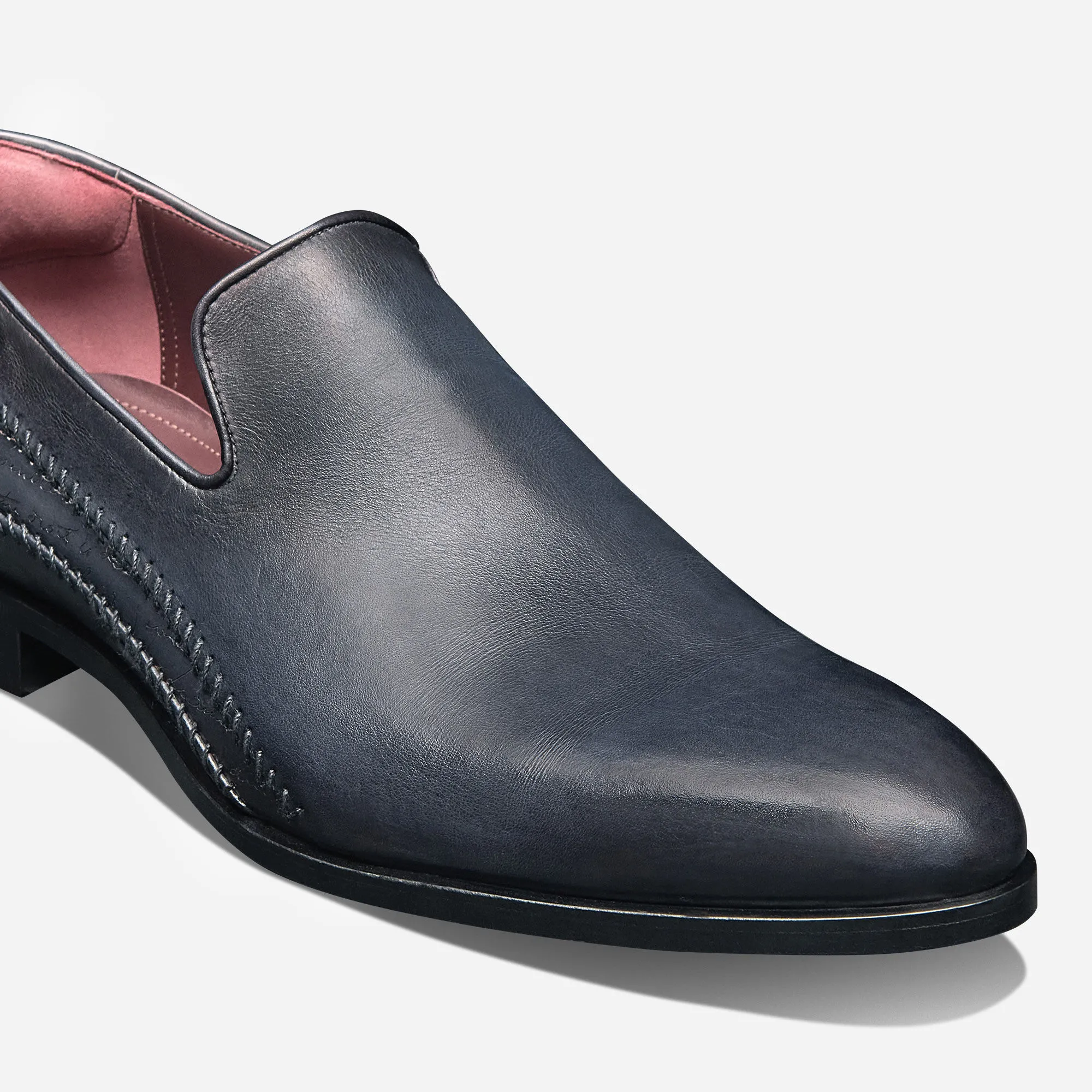 Rapiécé-Reprisé Scritto Leather Slipper