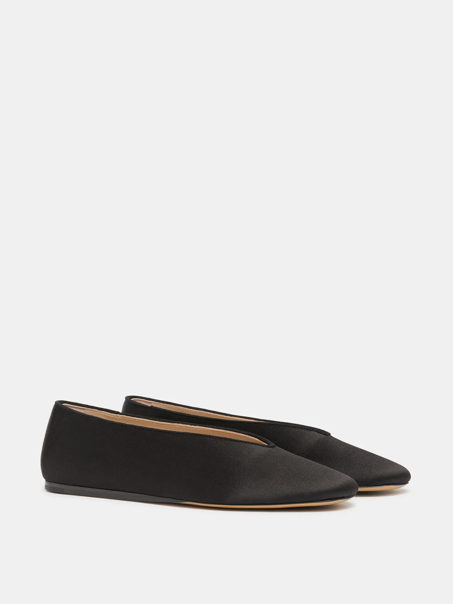 Regency Slipper /  Black Satin