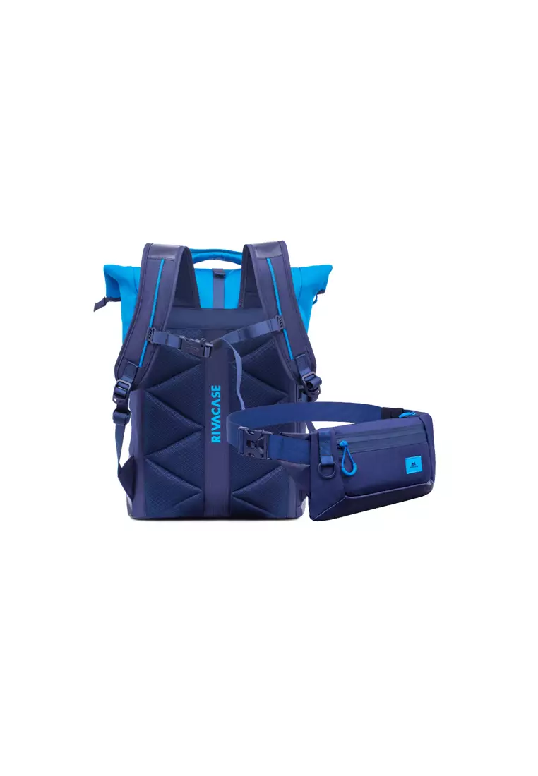 RIVACASE Rivacase Dijon 5311 Blue Waist Bag + 5321 Blue 25L Backpack Bundle