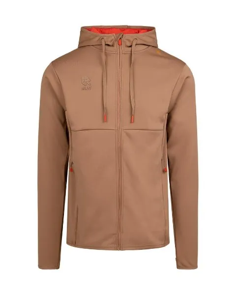 Robey - Off Pitch Scuba Full-Zip Hooded Track Jacket - Brown