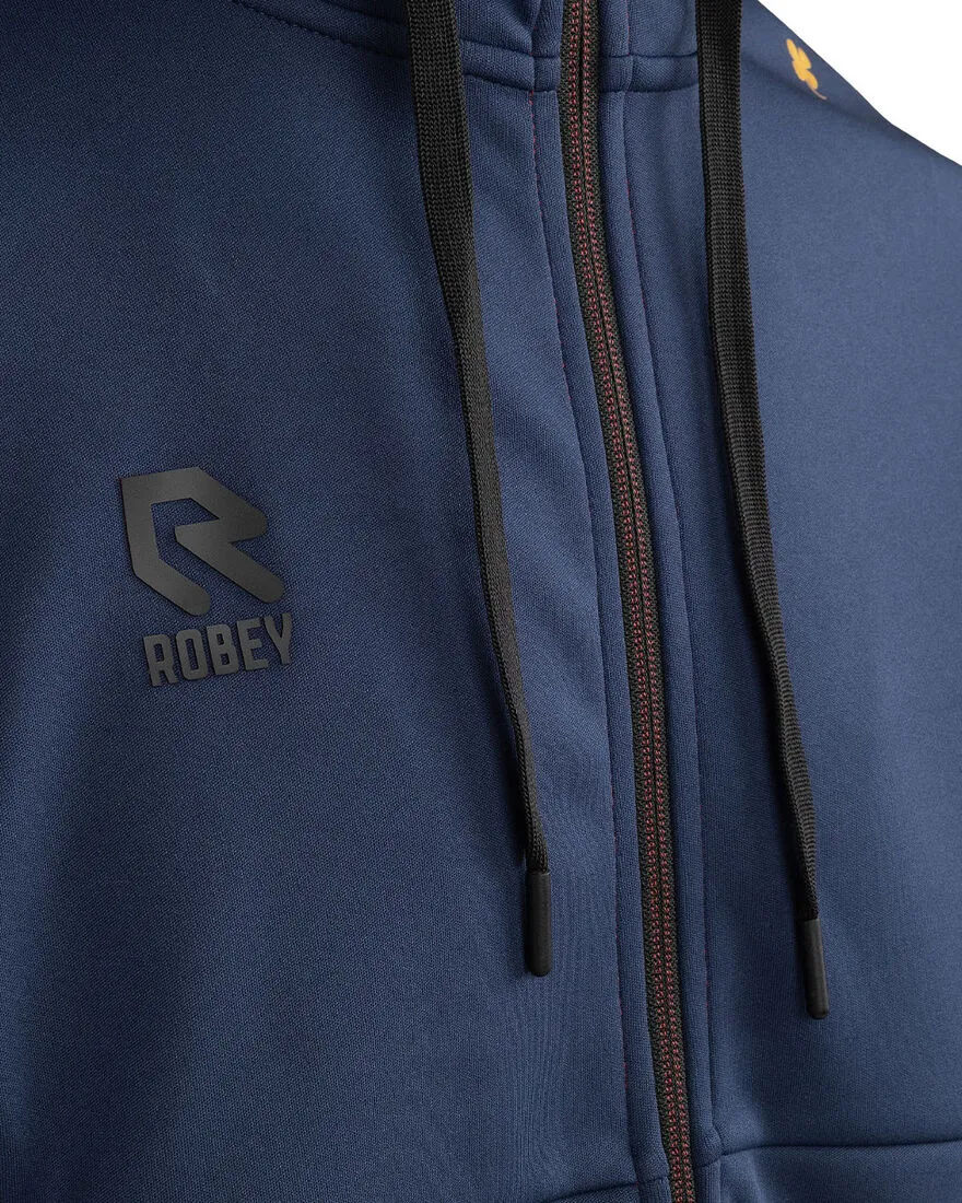 Robey - Off Pitch Scuba Full-Zip Hooded Track Jacket - Navy