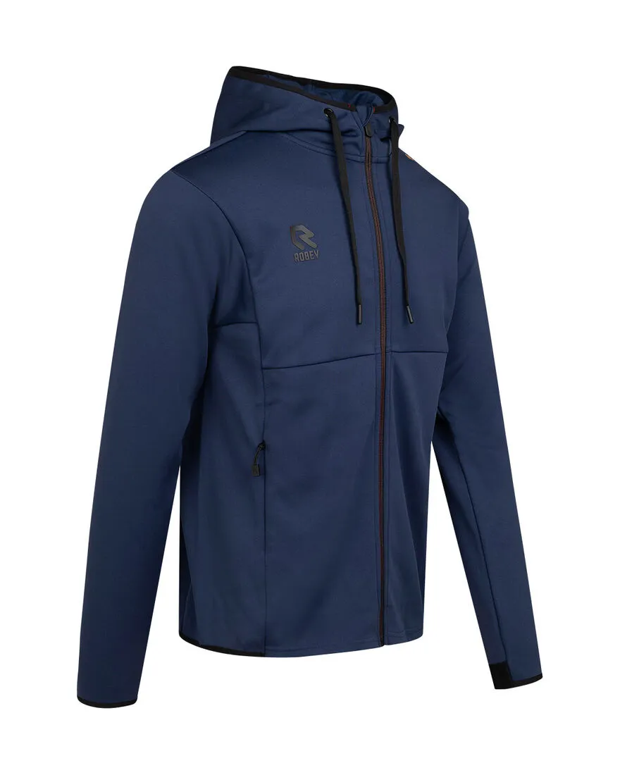 Robey - Off Pitch Scuba Full-Zip Hooded Track Jacket - Navy