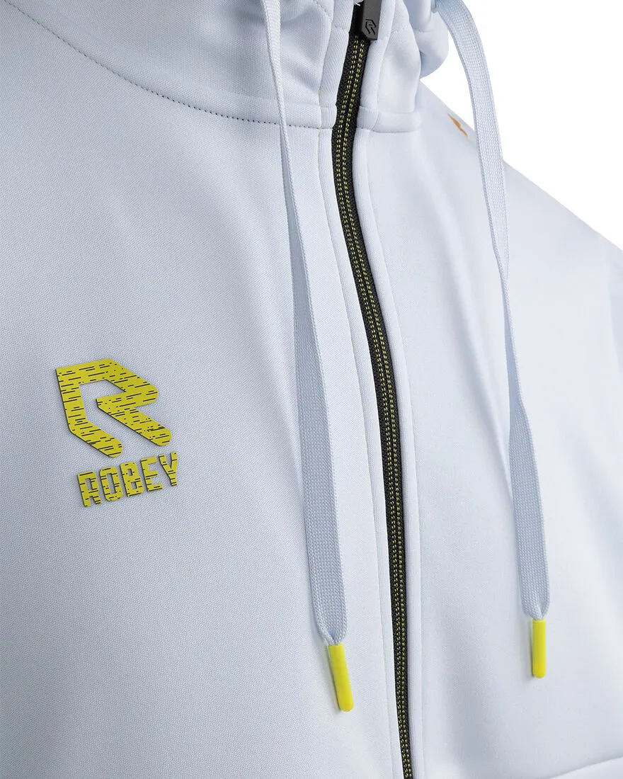 Robey - Off Pitch Scuba Full-Zip Hooded Track Jacket - Opal