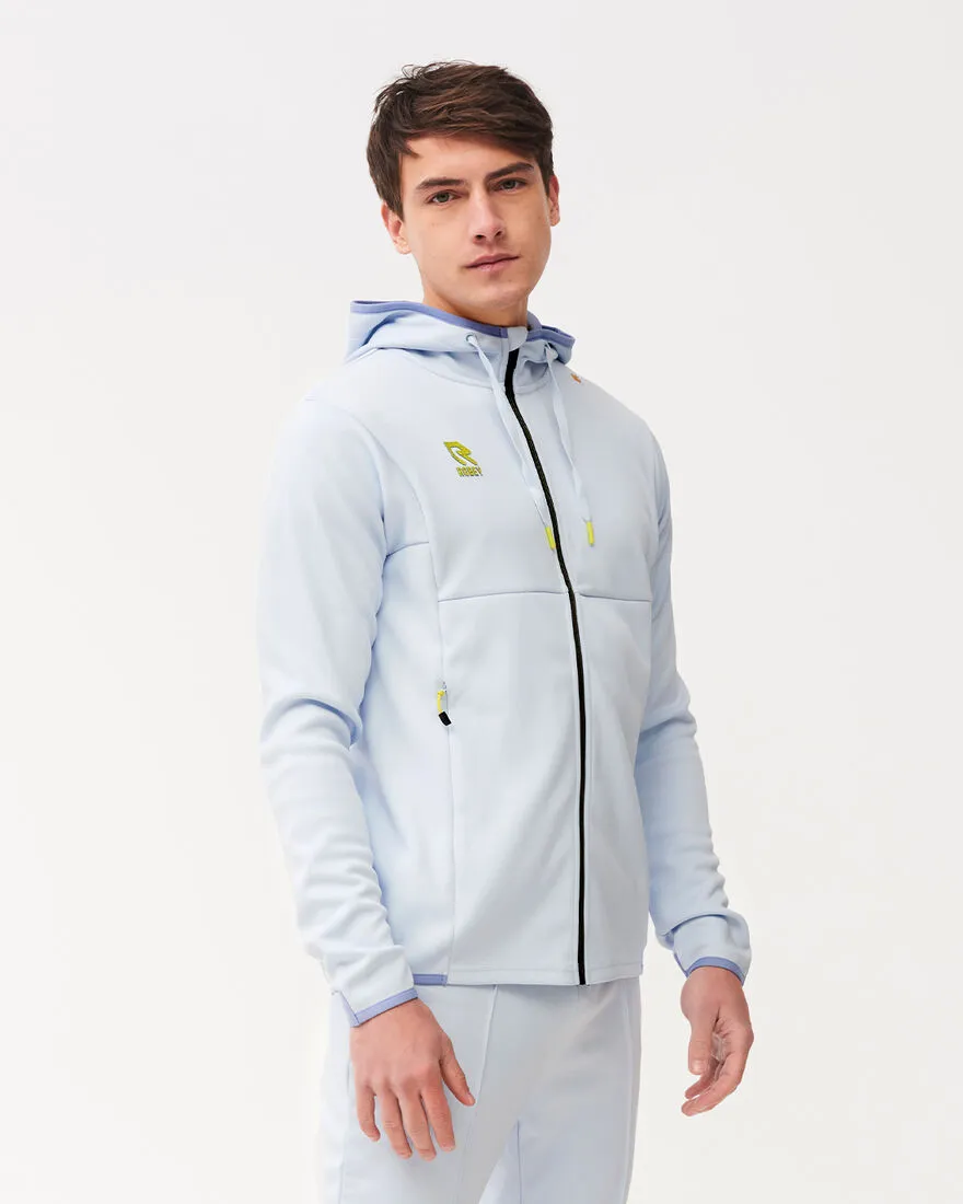 Robey - Off Pitch Scuba Full-Zip Hooded Track Jacket - Opal