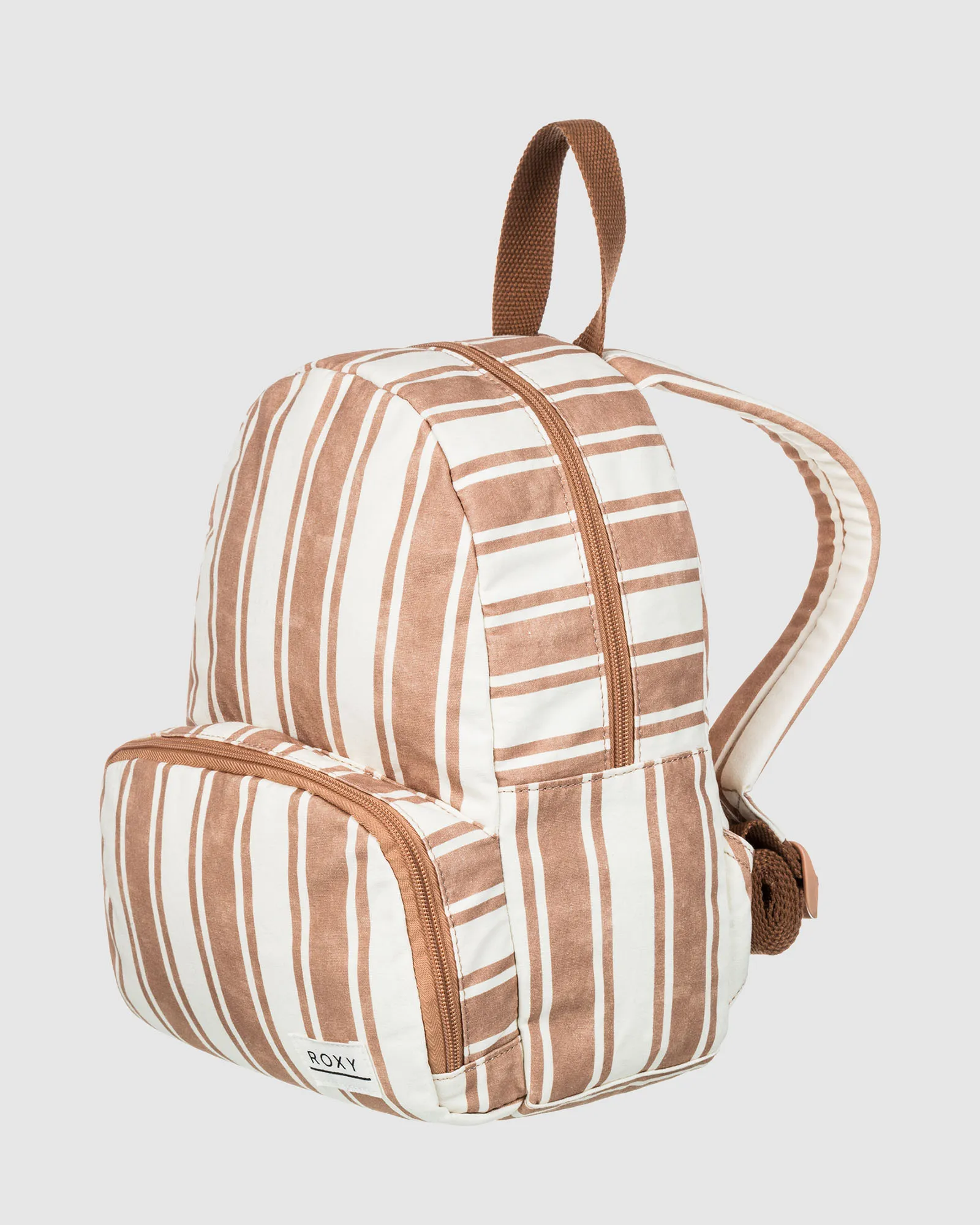 Roxy Always Core Canvas Extra Small Backpack - Camel Sandy Stripe | SurfStitch