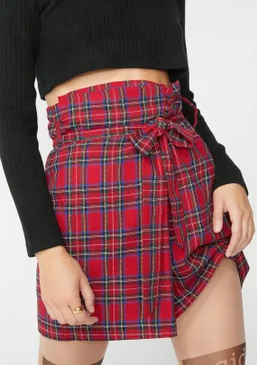 Rude AF Plaid Skirt-