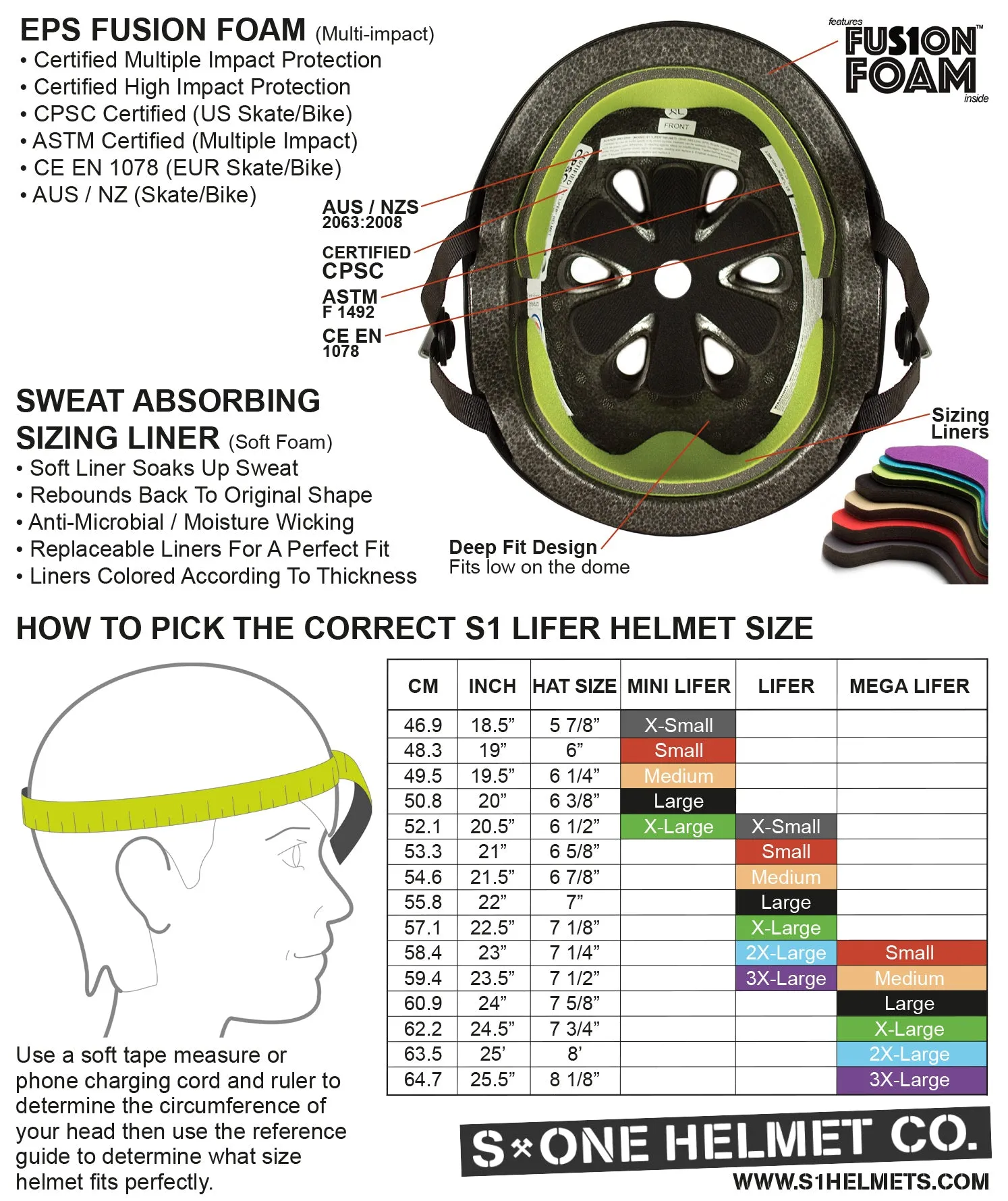 S-One Lifer Helmet - Black Matte Star