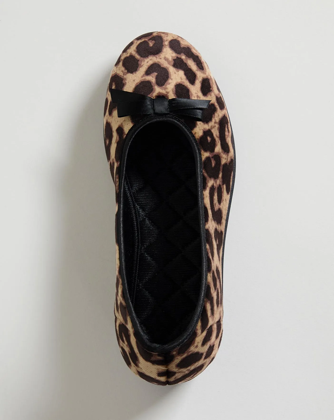 Safia Leopard Ballerina Slipper EEE Fit