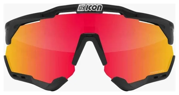 SCICON Aeroshade XL Glossy Black / Mirror Red Goggles