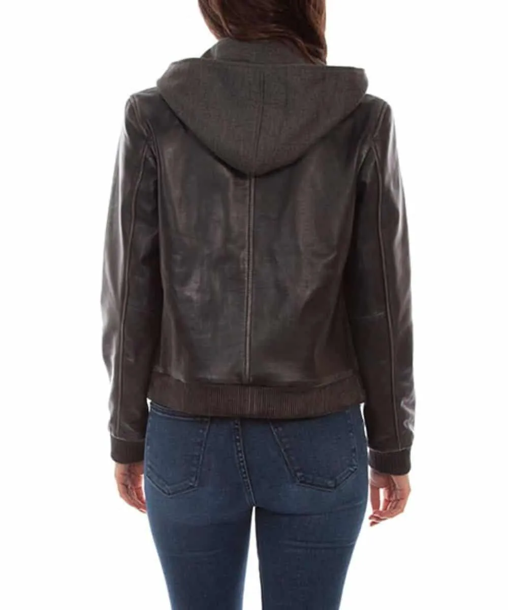 Scully Women's Hooded Leather Jacket