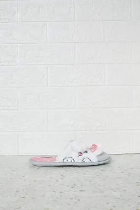 Senior Girls Grey Bunny Slipper