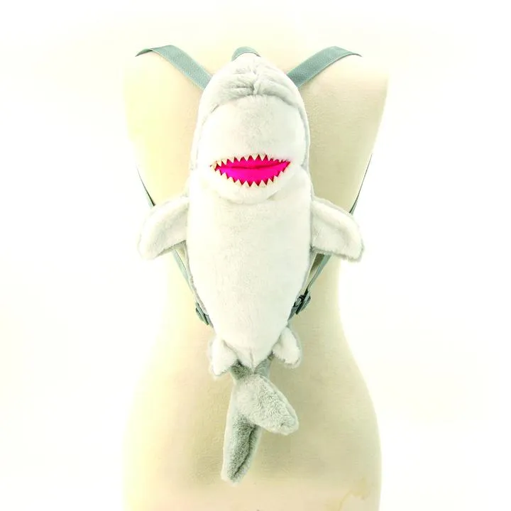 Shark Furry Mini Backpack