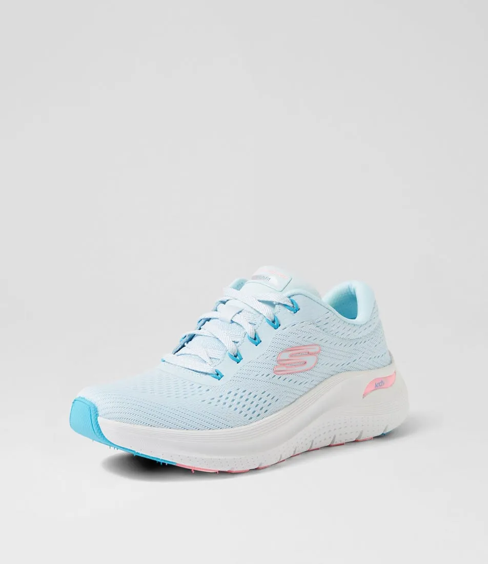 SKECHERS Arch Fit2 Big League Light Blue Fabric Sneakers