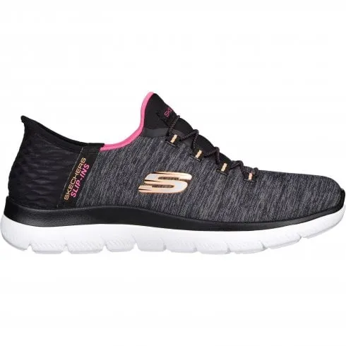 Skechers Summits Dazzling Haze | Black/Multi | Womens Slip Ins Trainers