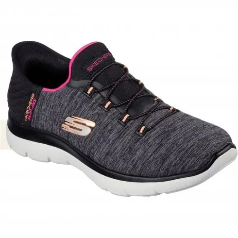 Skechers Summits Dazzling Haze | Black/Multi | Womens Slip Ins Trainers