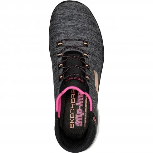 Skechers Summits Dazzling Haze | Black/Multi | Womens Slip Ins Trainers