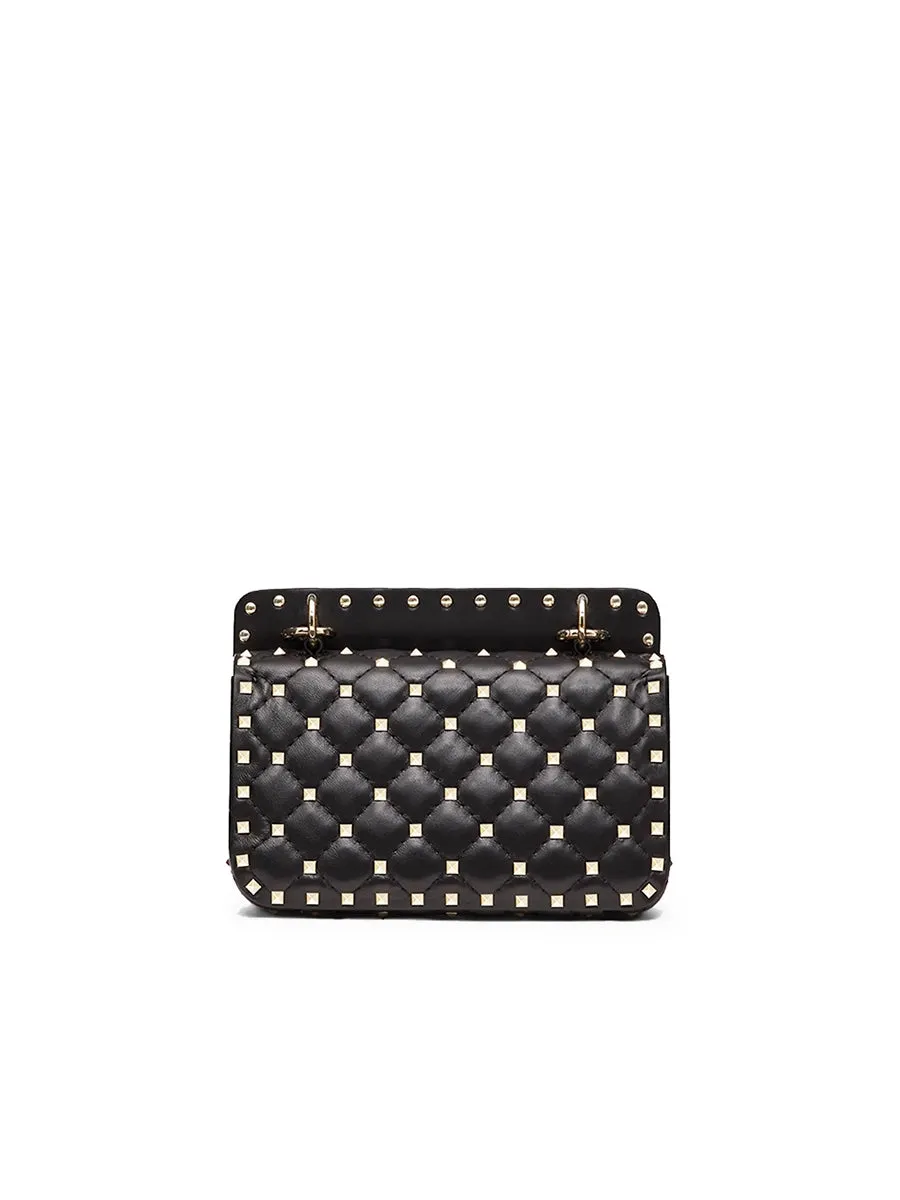 Small Rockstud Spike Nappa Leather Bag