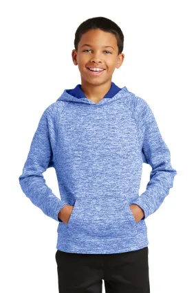 Sport-Tek  Youth PosiCharge  Electric Heather Fleece Hooded Pullover. YST225