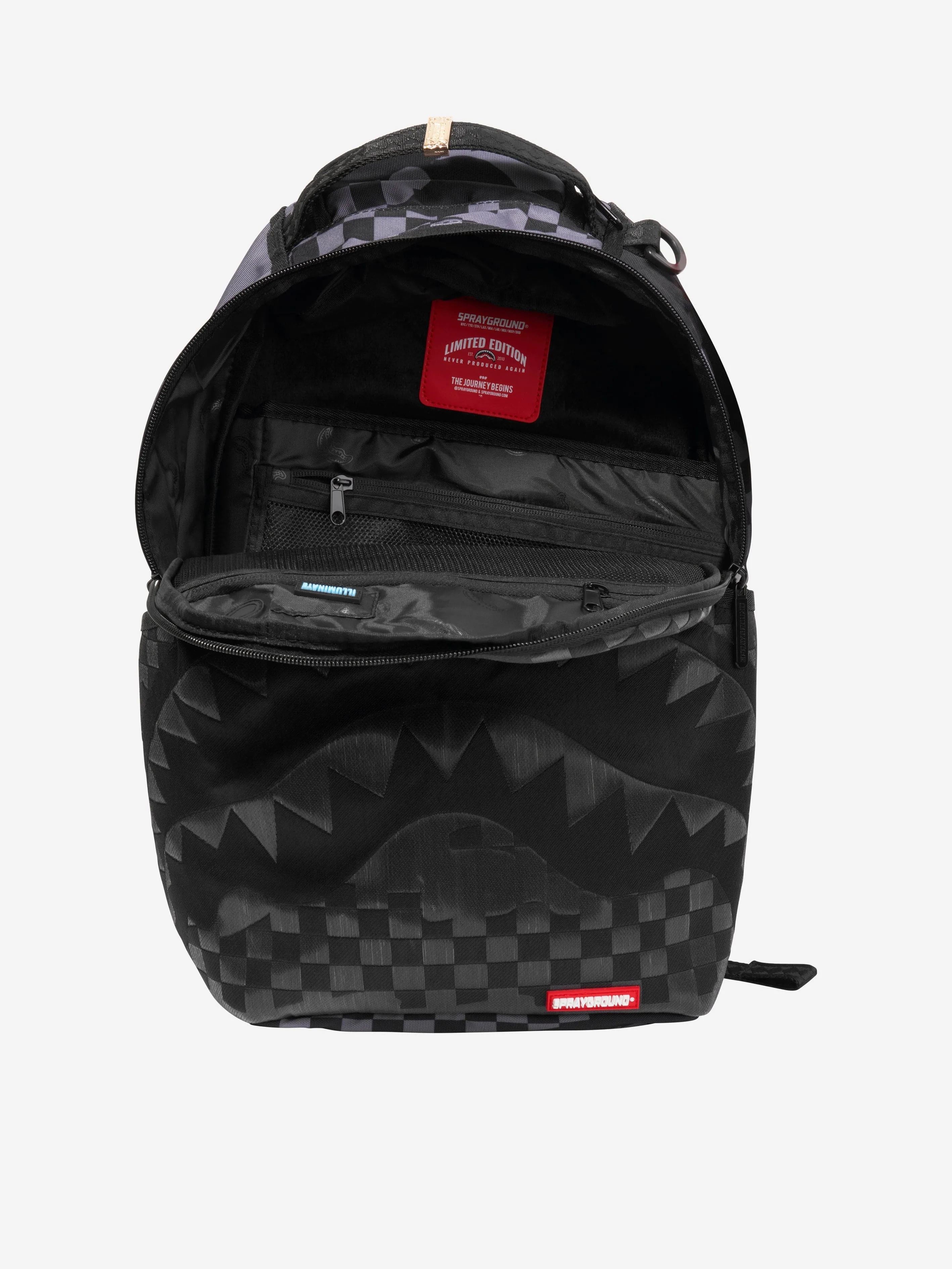 Sprayground Kids Fiber Optics 3am The Party Never Stops DLXSR Backpack