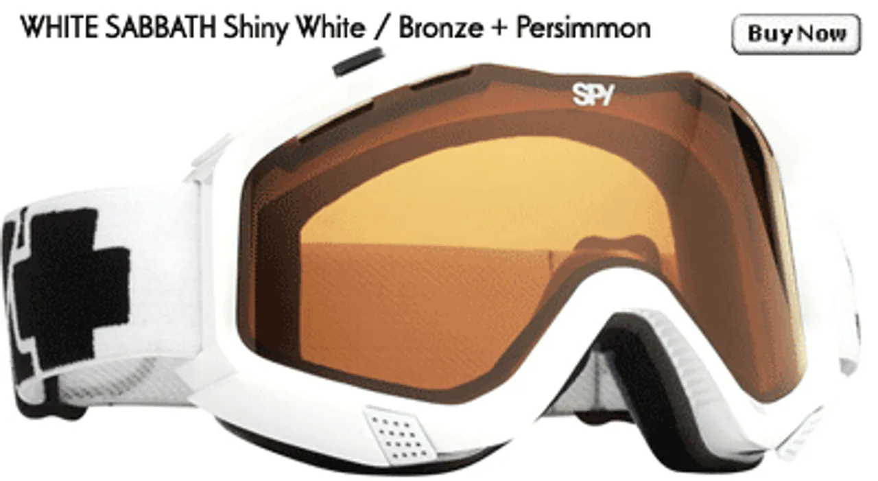 Spy Zed White Sabbath Bronze Goggles