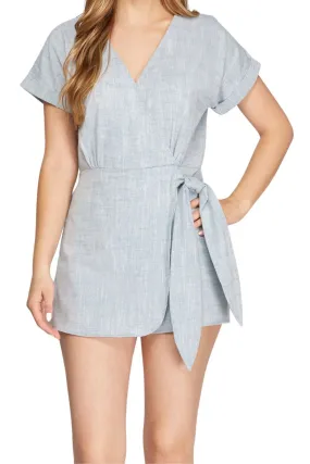 S/S Chambray Romper