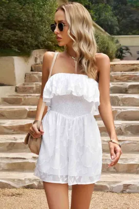 Strapless Layered Smocked Romper