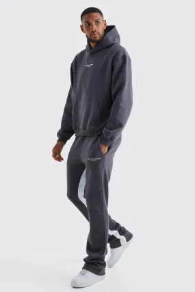 Tall Oversized Boxy Limited Hooded Tracksuit | boohooMAN UK