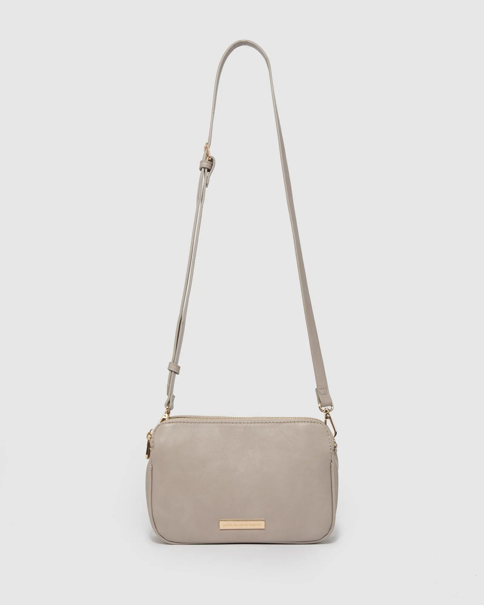 Taupe Amalie Rounded Crossbody Bag