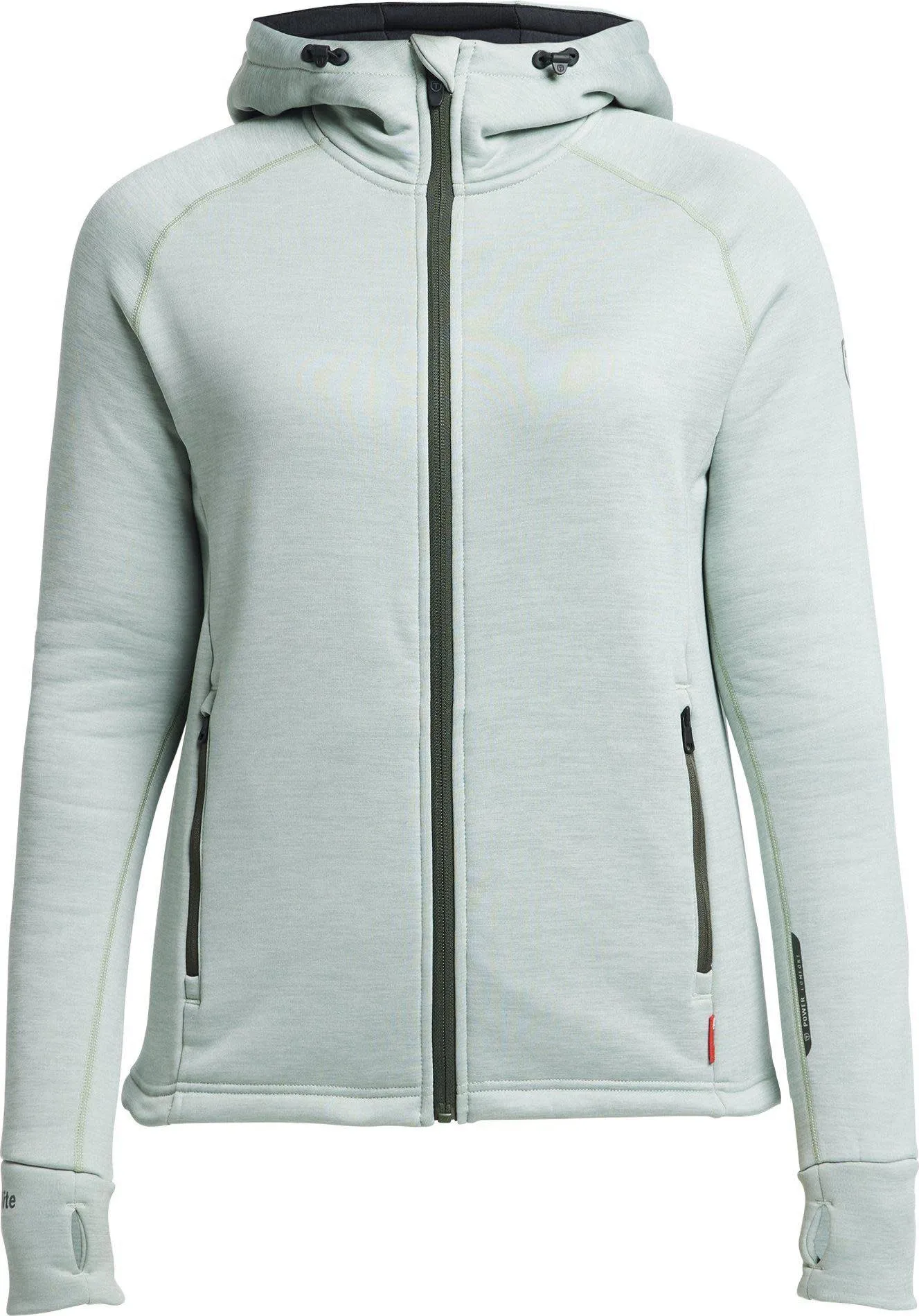 Tenson Women's TXlite Hoodie Zip Grey Green | Buy Tenson Women's TXlite Hoodie Zip Grey Green here | Outnorth