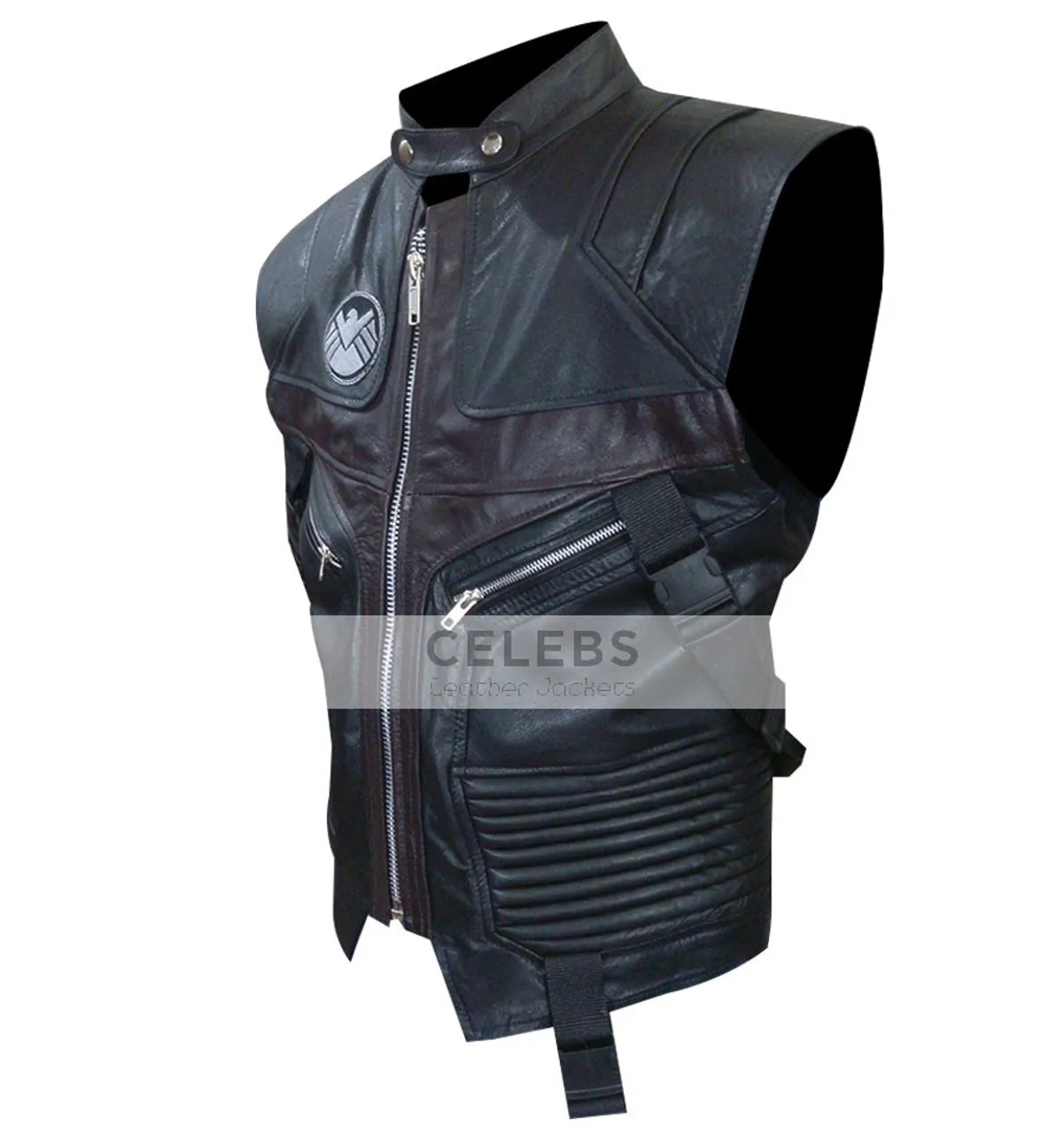 The Avengers Hawkeye Jeremy Renner Leather Vest