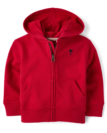 The Children's Place Baby And Toddler Boys Side Stripe French Terry Zip Up Hoodie