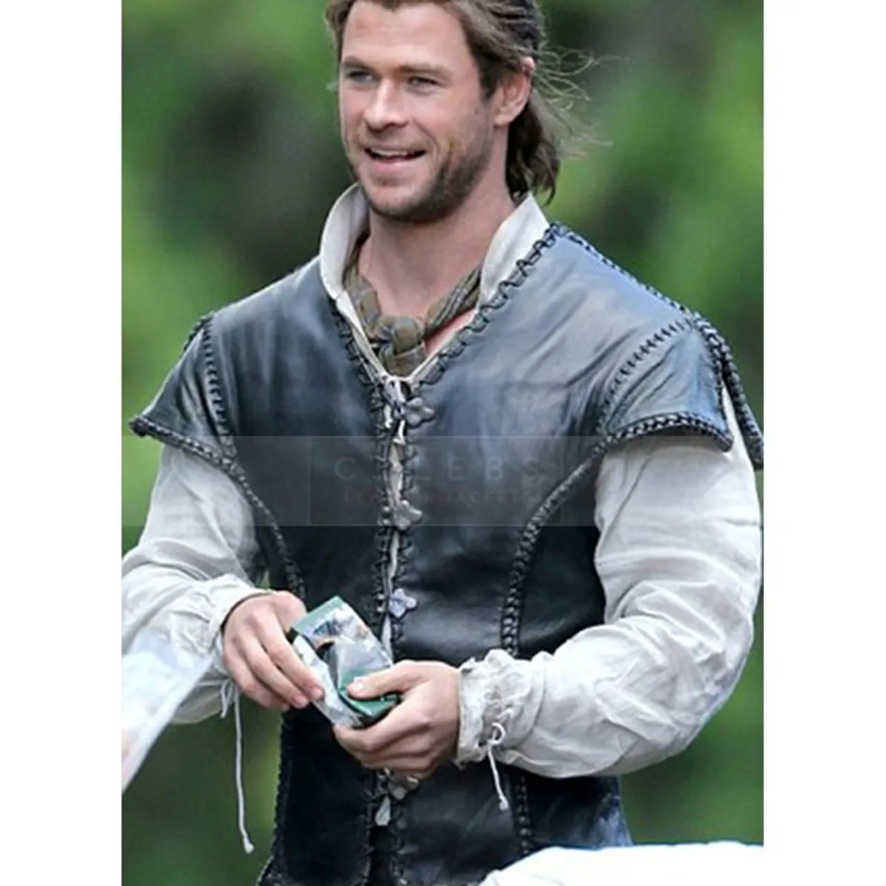 The Huntsman Chris Hemsworth Black Leather Vest