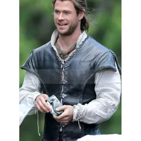 The Huntsman Chris Hemsworth Black Leather Vest