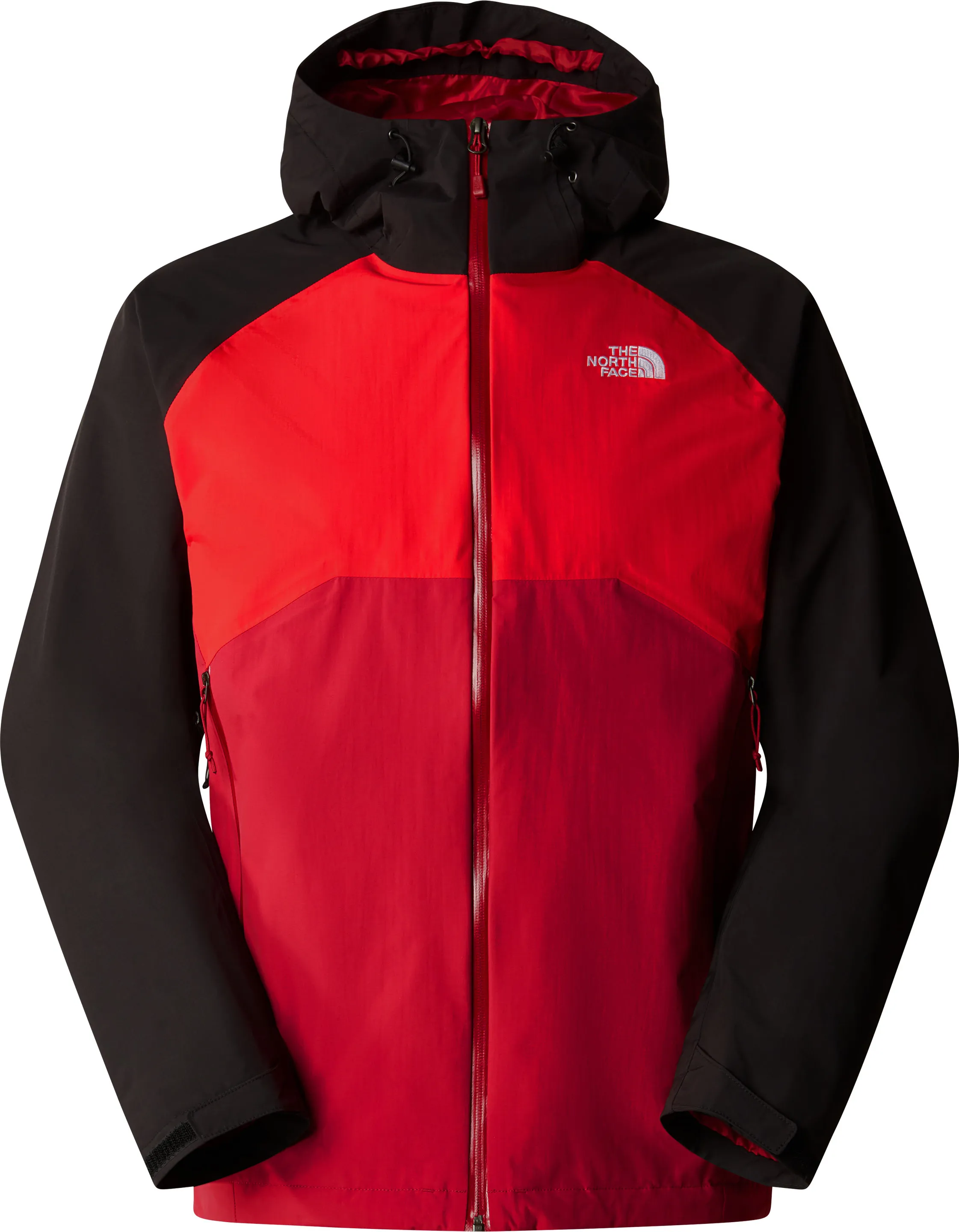 The North Face Men's Stratos Hooded Jacket Garnet Red/High Risk Red/TNF Black | Buy The North Face Men's Stratos Hoode