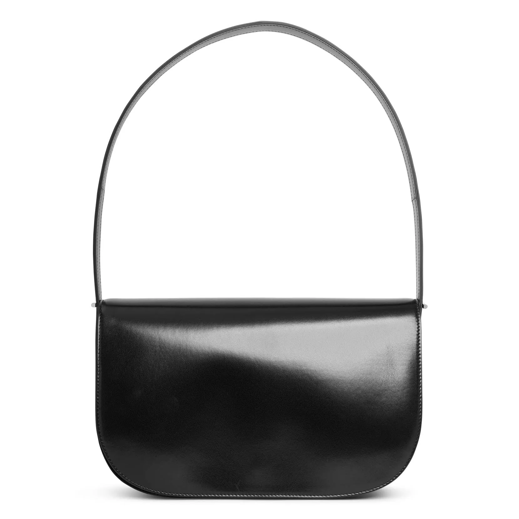 The Row Marion black leather shoulder bag black