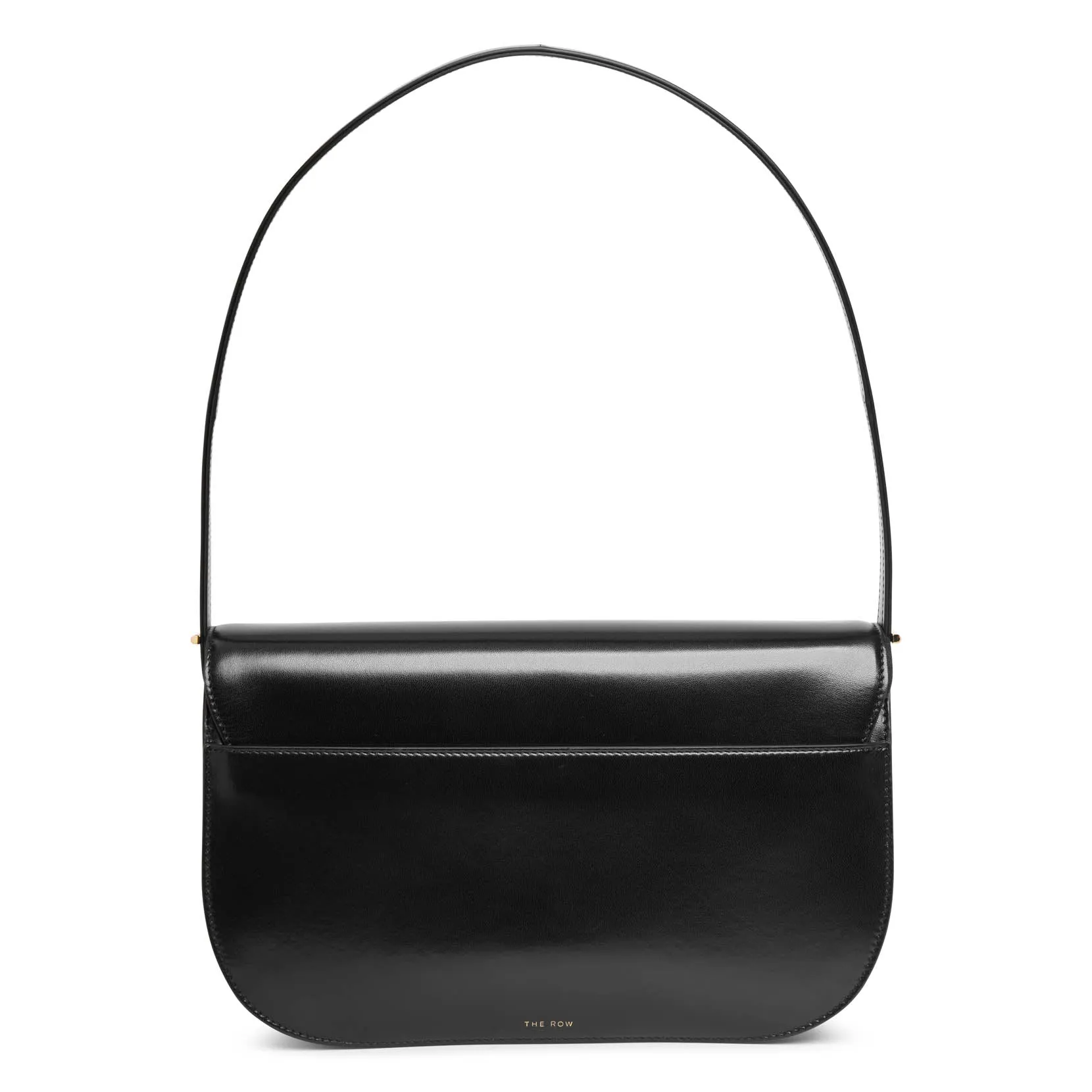 The Row Marion black leather shoulder bag black