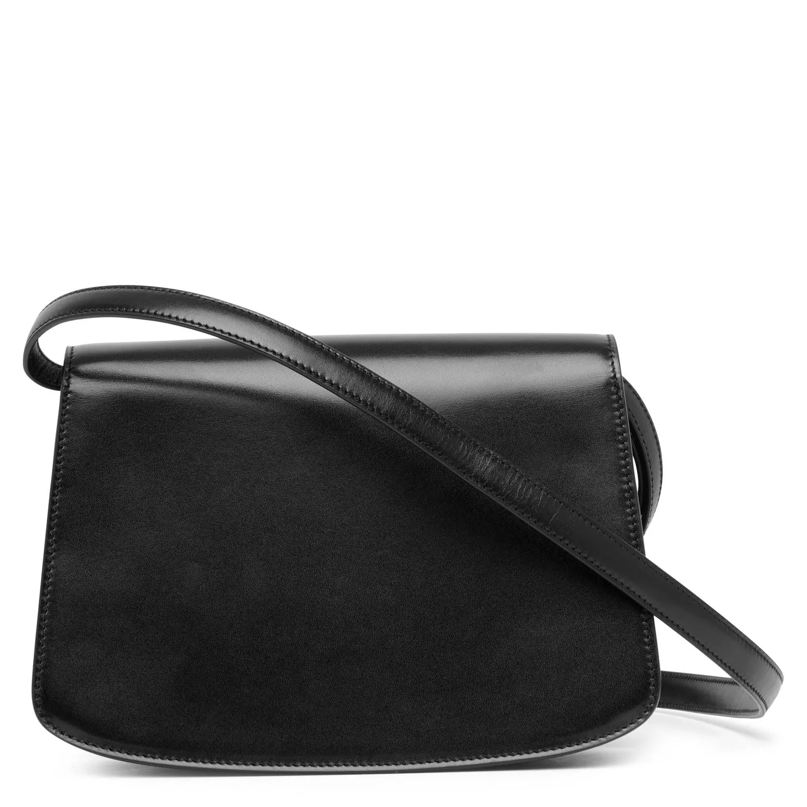 The Row Sofia 8.75 black leather shoulder bag