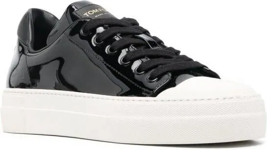 TOM FORD calf leather sneakers Black