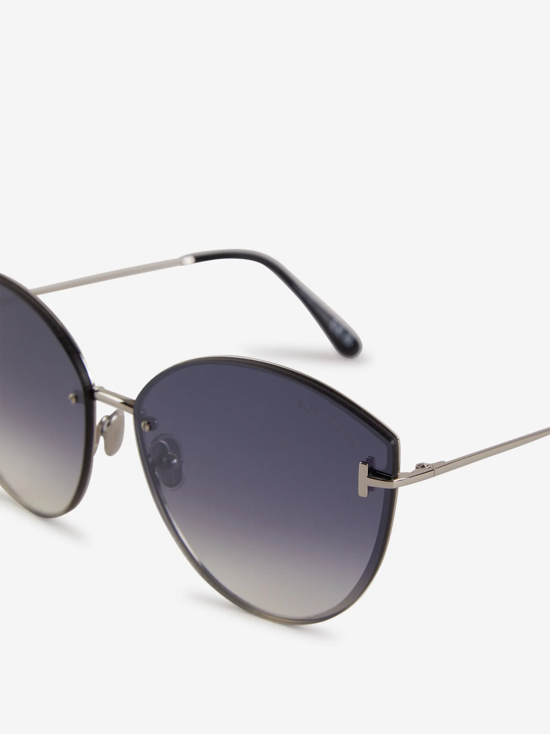 Tom Ford Evangeline Oval Sunglasses 